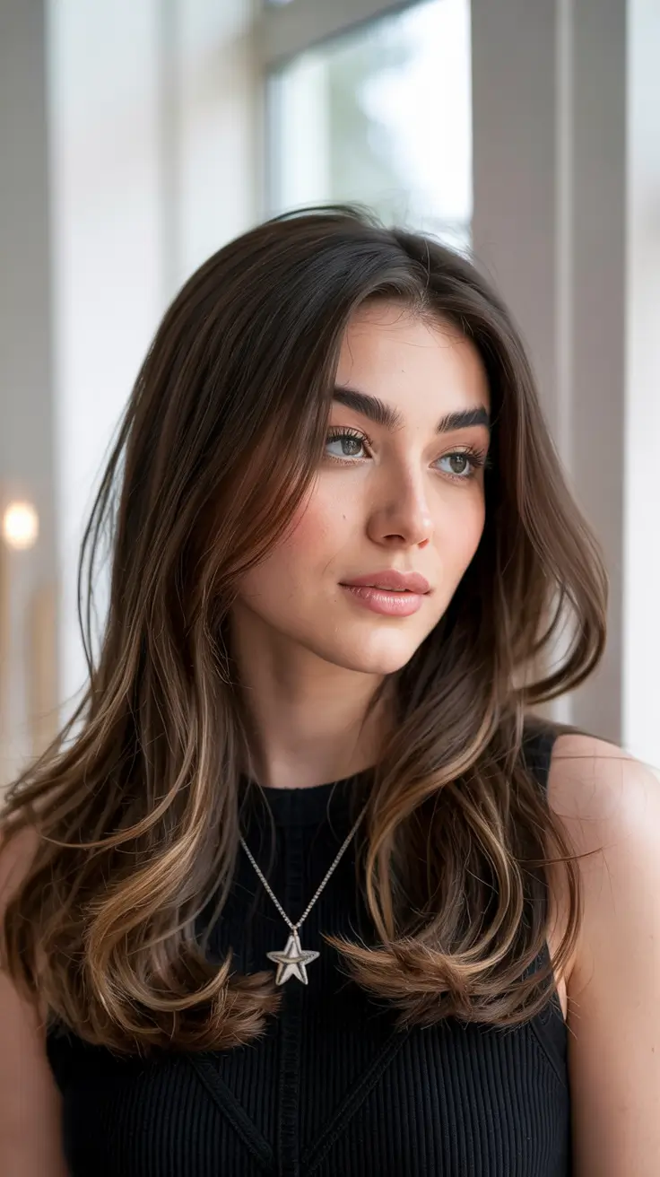 haircuts for long hair 2026 Long Luxe Layers with Soft Flick Ends