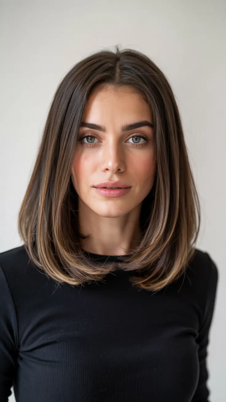 haircuts for medium hair 2026+Structured Lob with Smooth Volume