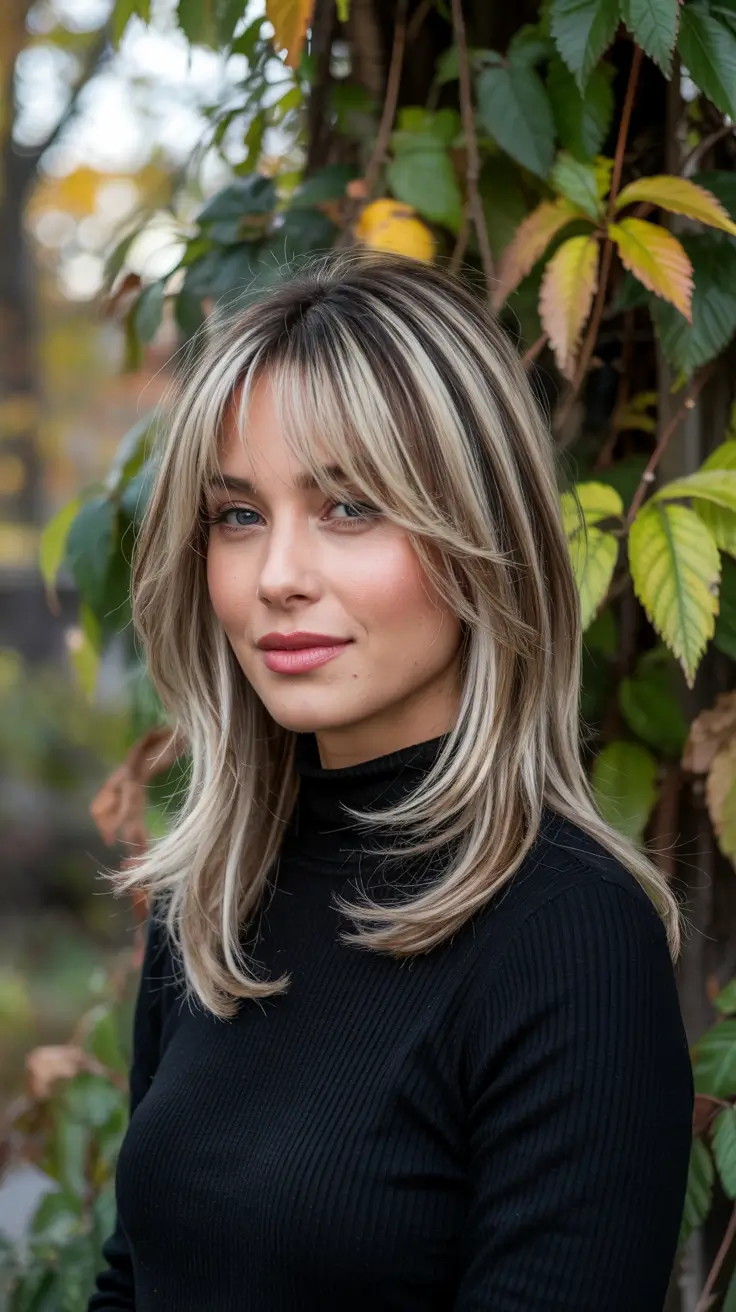 haircuts for thin fine hair 2026 Feathered Layers with Soft Bottleneck Bangs