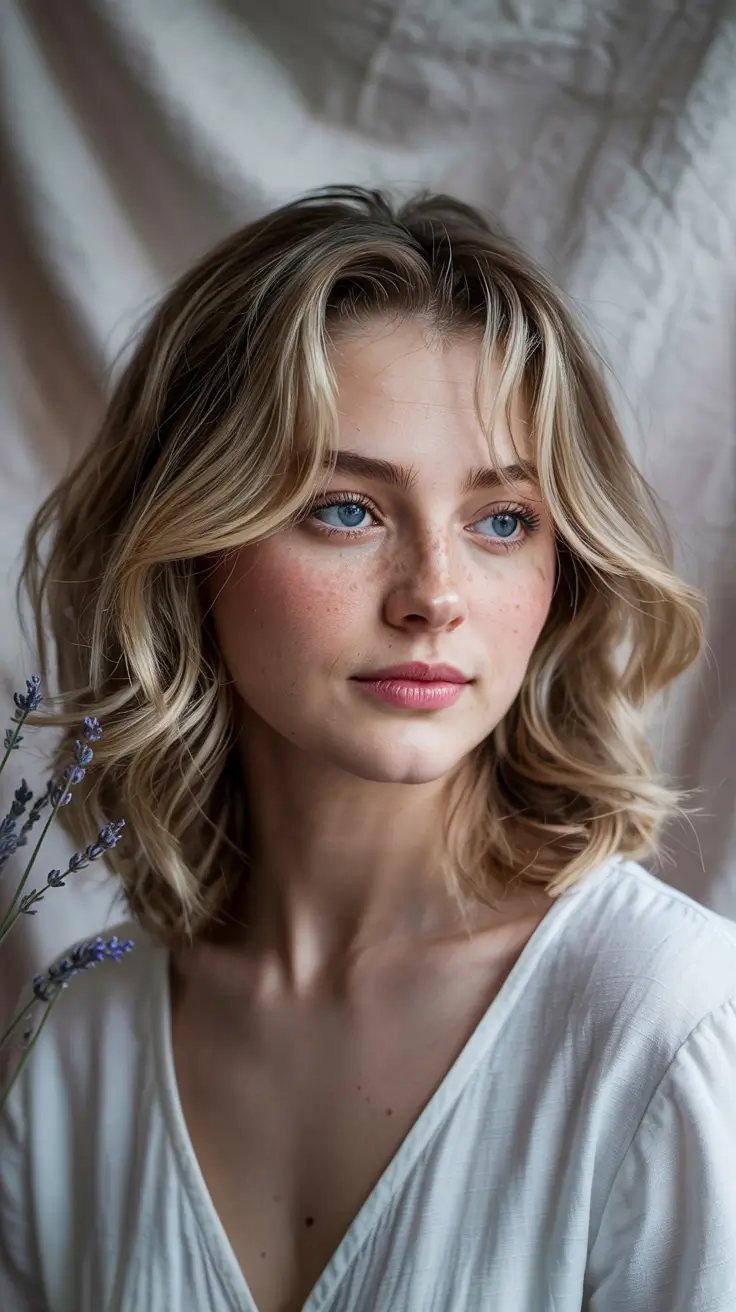 haircuts for thin fine hair 2026 Light Layered Lob with Soft Curtain Fringe