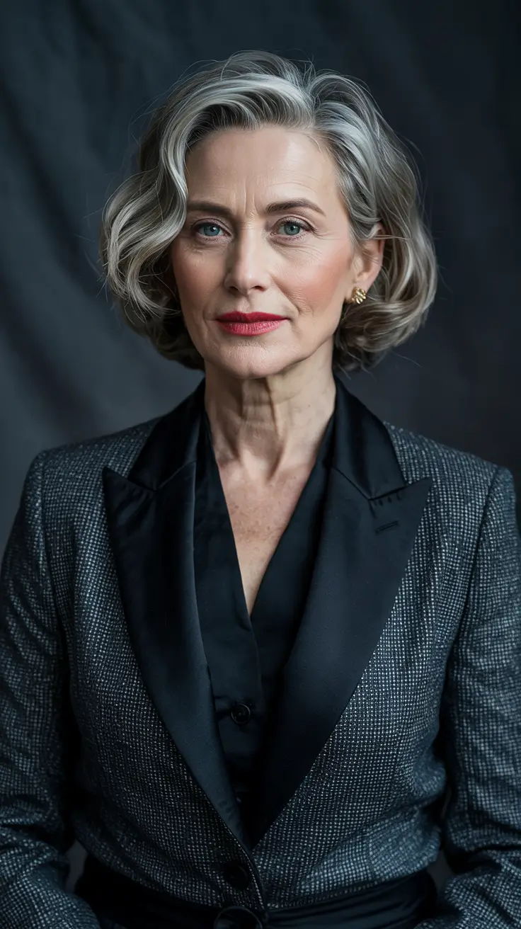 Haircuts for Women Over 60 - ideas 2026+Elegant Sculpted Waves