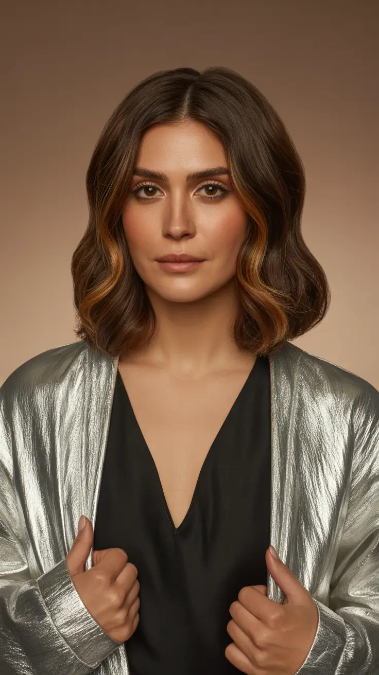 haircuts inspo - ideas 2026+Center-Parted Bob with Peekaboo Copper