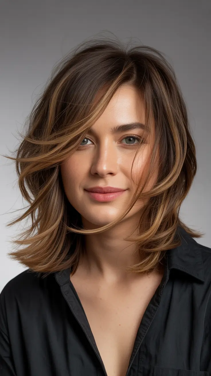 haircuts inspo - ideas 2026+Shattered Lob with Layered Ends