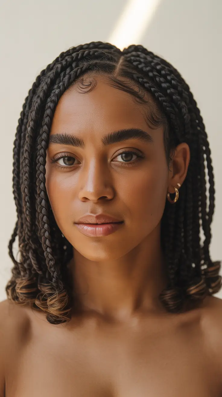 hairstyle for black women 2026+Shoulder-Length Knotless Bob: Clean, Chic & Modern