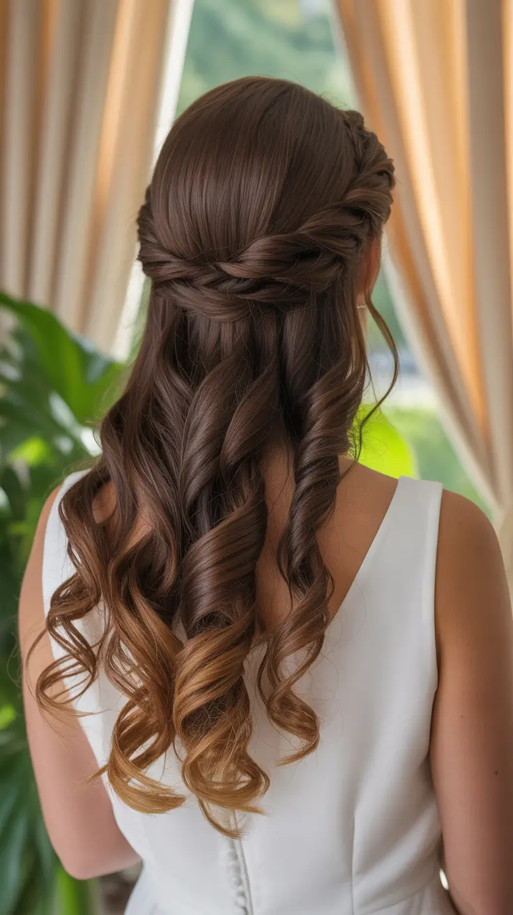 hairstyle for long hair 2026+Twisted Crown with Sculpted Spirals