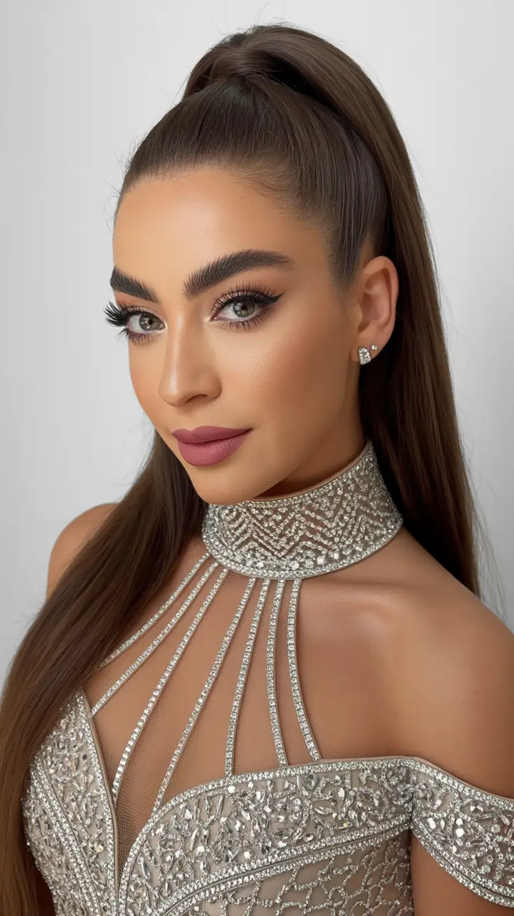 hairstyle for long hair 2026+Red Carpet High Ponytail