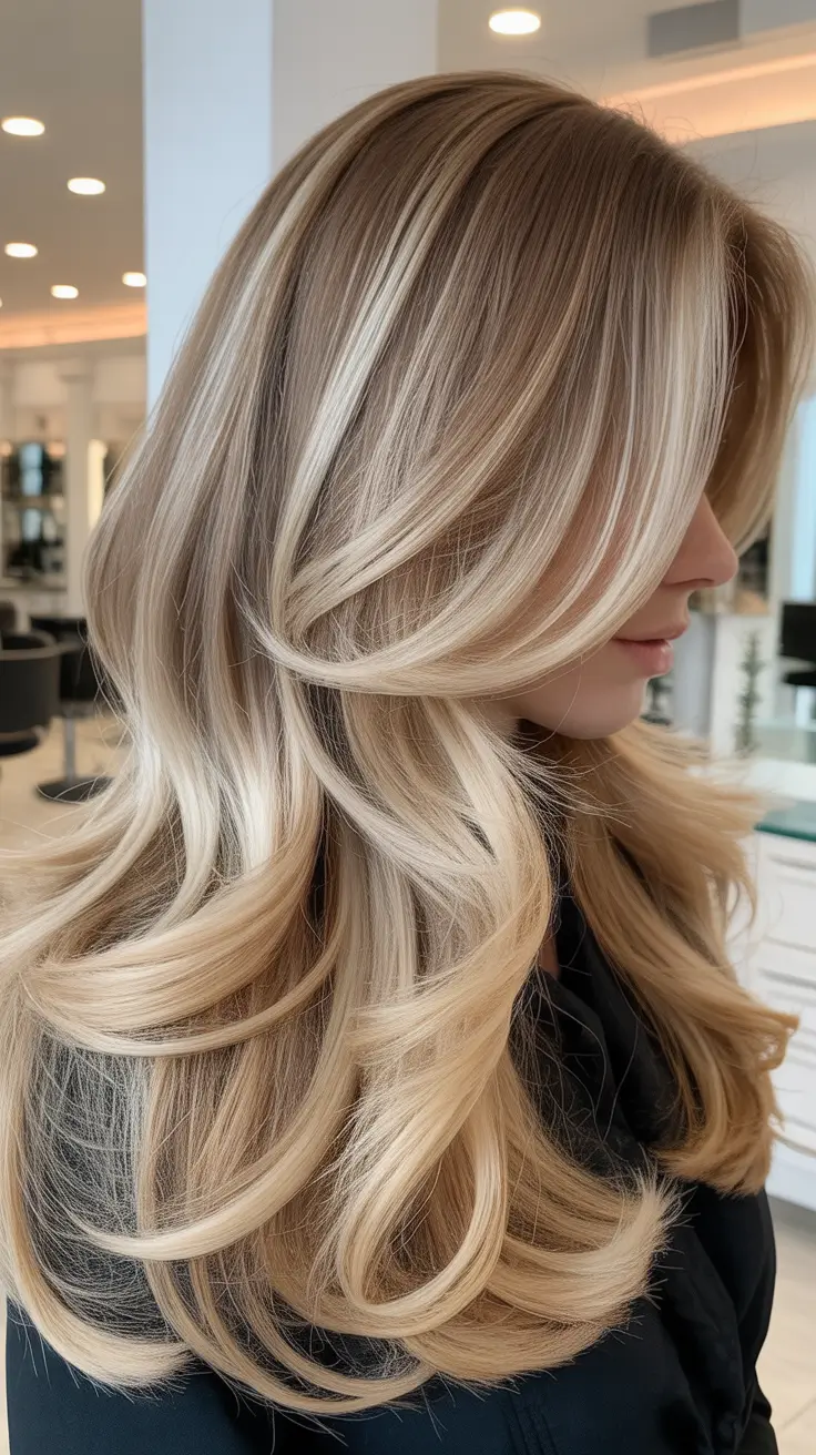 hairstyle for long hair 2026+Feathered Blonde Layers