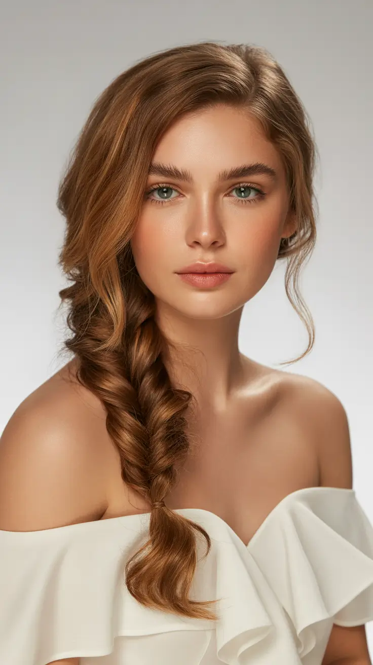 Hairstyles Ideas 2026 Soft Side Fishtail for Laid-Back Luxe