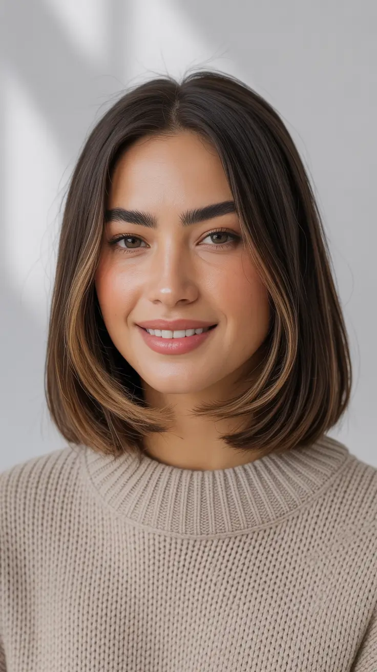lob haircut ideas 2026 - The Clean Girl Cut with Just Enough Edge