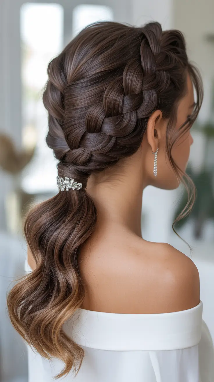 ponytail hairstyles 2026 Romantic Side Braids and Hidden Detail