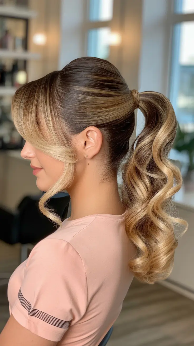 ponytail hairstyles 2026 Classic Pony with a 90s Twist