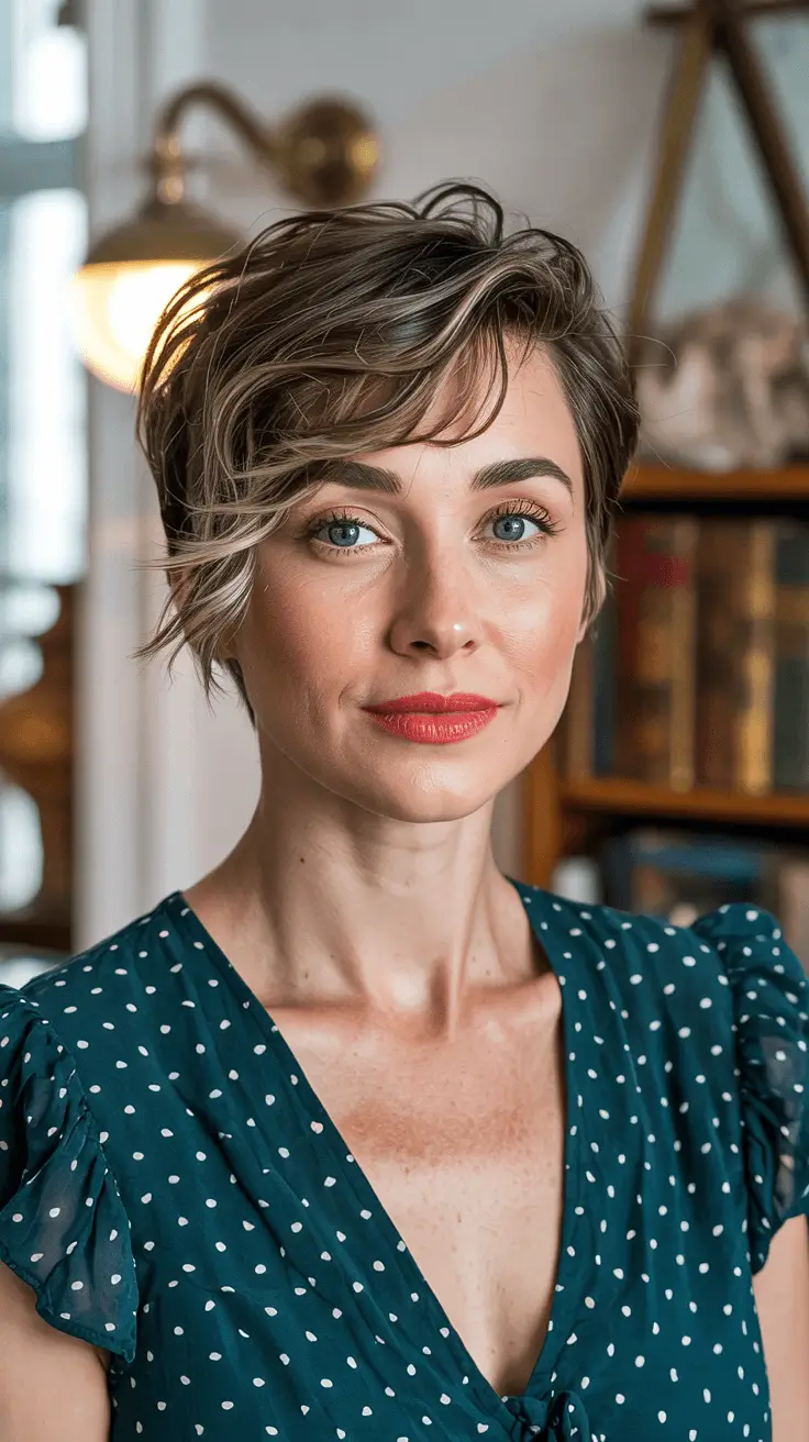 Short Haircuts 2026 Asymmetric Pixie with Dimensional Balayage