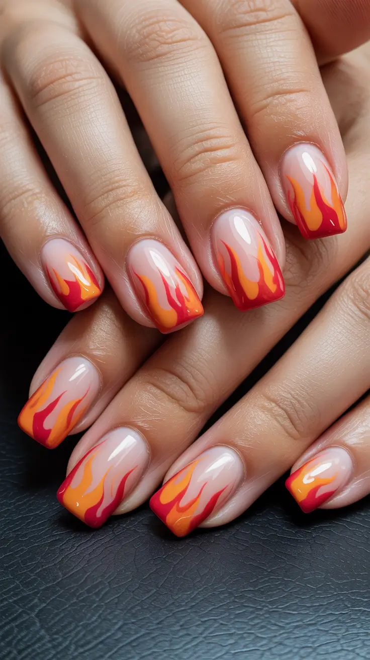 short nails 2026 Firestarter The Return of Flame Art