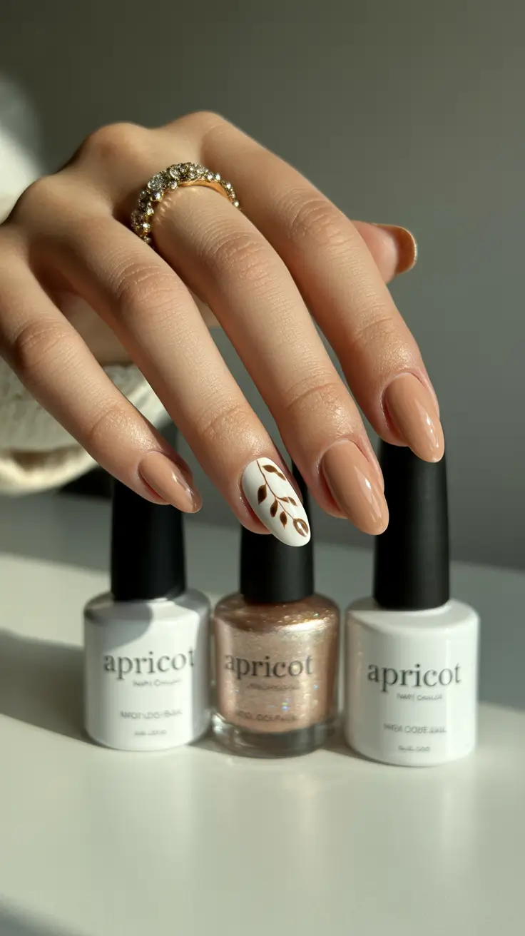 simple nail designs 2026 Minimalist Neutrals with a Nature Accent