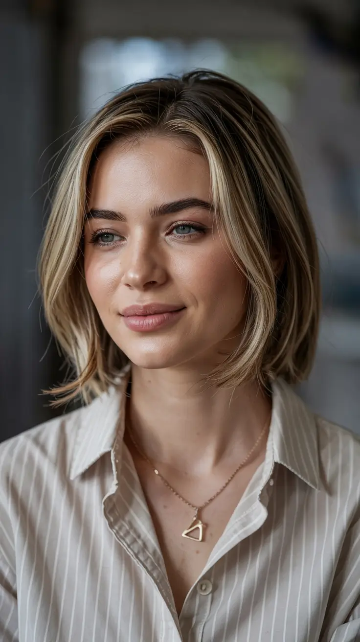trendy Haircuts 2026+Polished Blunt Bob With Minimal Layers