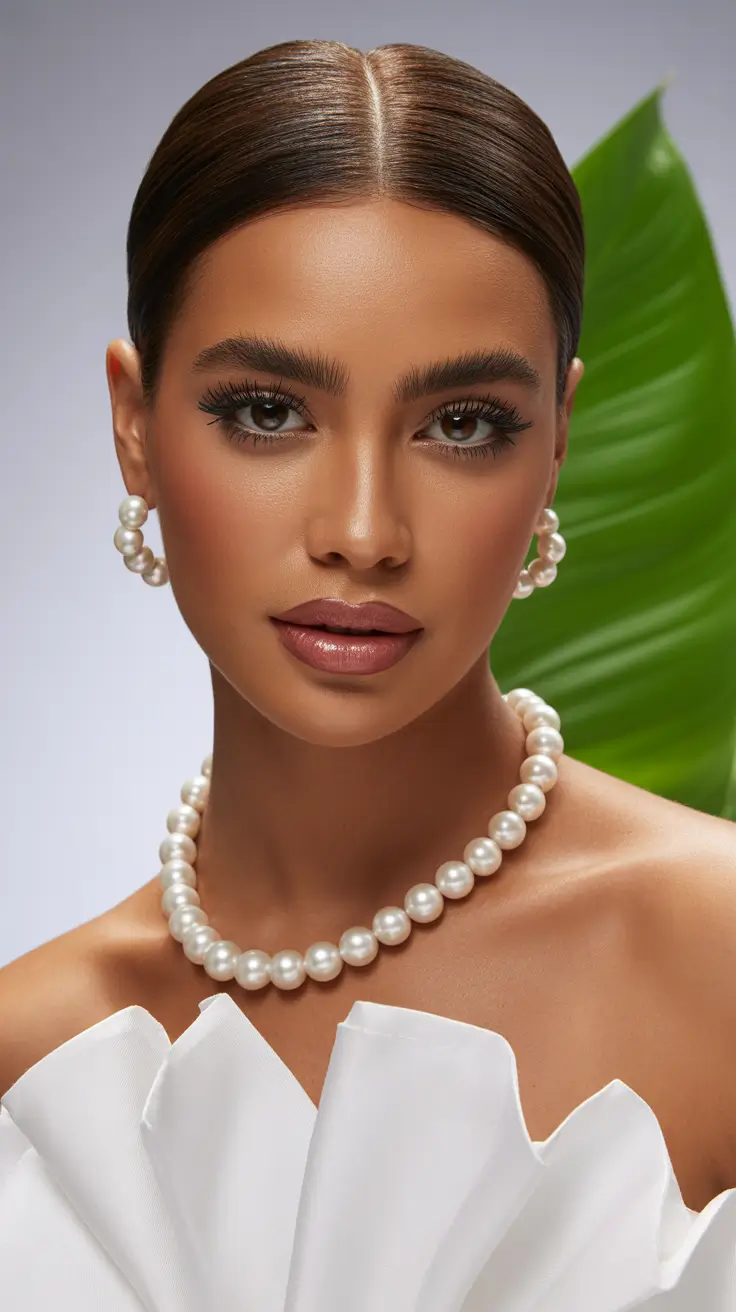 wedding hairstyles 2026 Ultra Sleek Middle-Part Bridal Bun