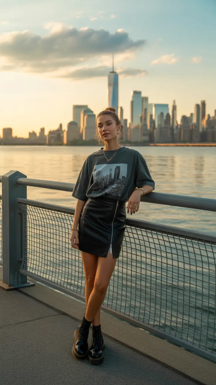 beautiful spring skirt outfits 2026 City Edge With a Soft Spring Attitude