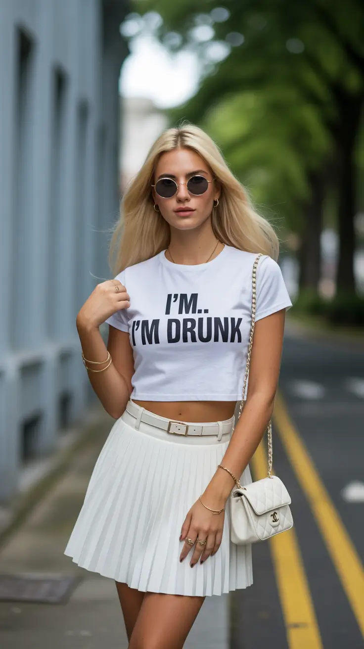 beautiful spring skirt outfits 2026 Playful Statements Balanced With Classic Pleats