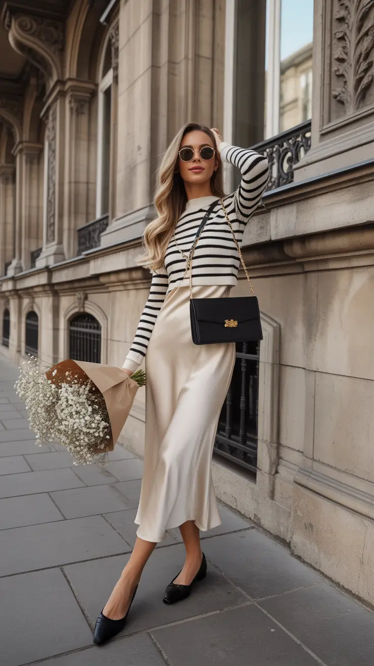 beautiful spring skirt outfits 2026 Parisian Ease With a Modern Touch