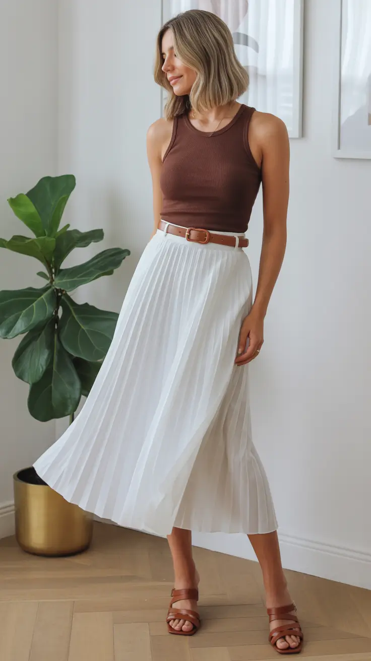 beautiful spring skirt outfits 2026 Clean Lines and Everyday Grace