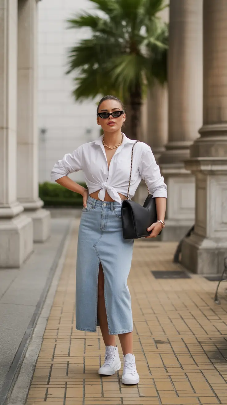 beautiful spring skirt outfits 2026 Casual Confidence With a Modern Edge