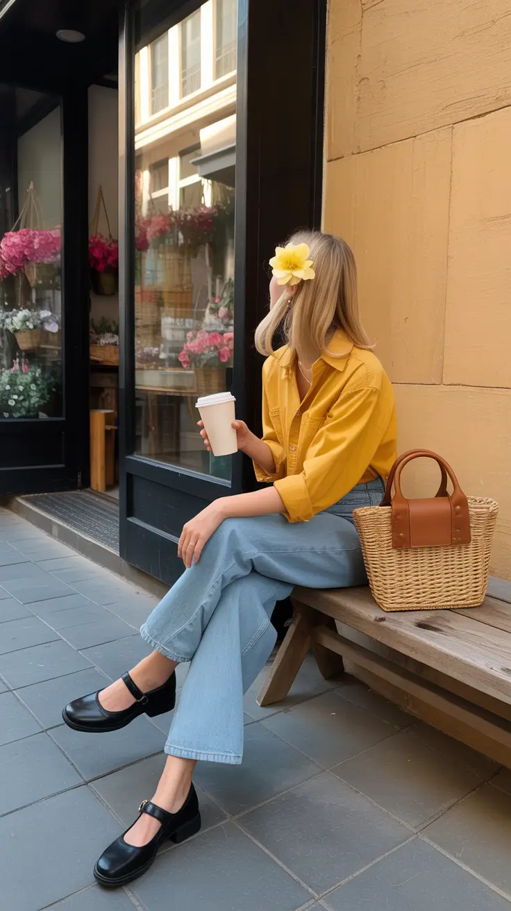 best spring style trends 2026 Relaxed Denim With a Touch of Sunshine