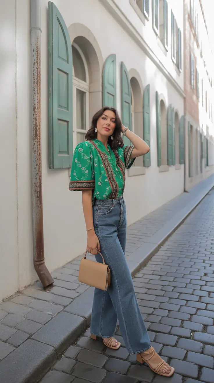 best spring style trends 2026 Vintage Green With Modern Ease
