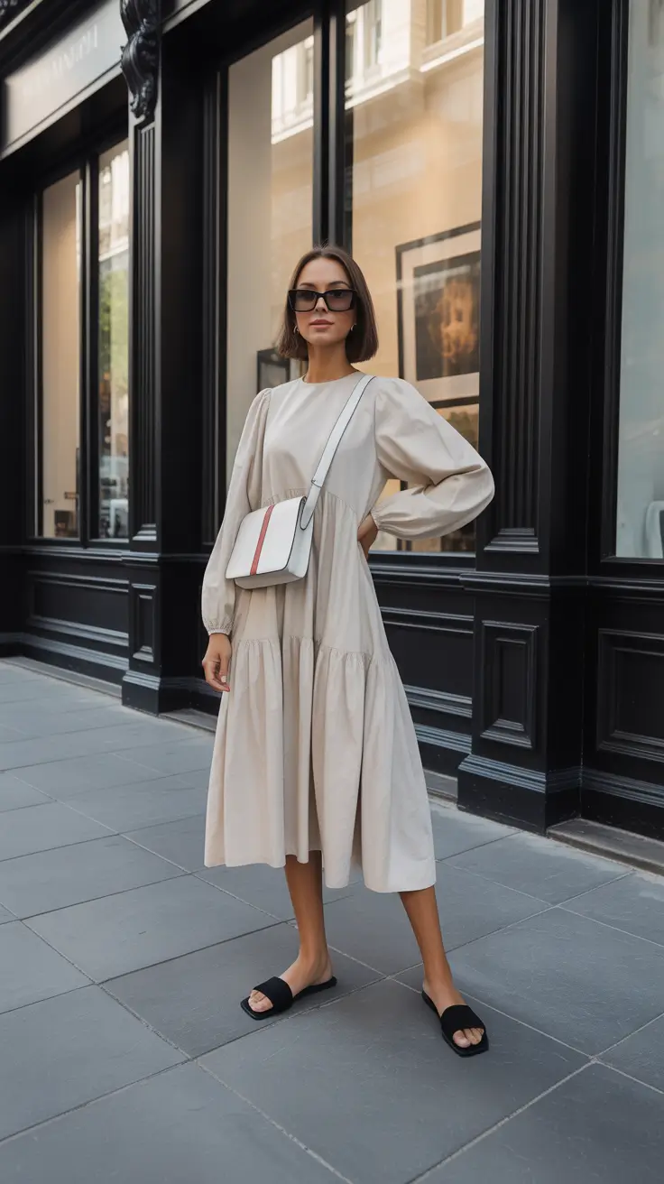 bohemian spring vacation outfits 2026 Neutral Boho Dresses for City Wandering