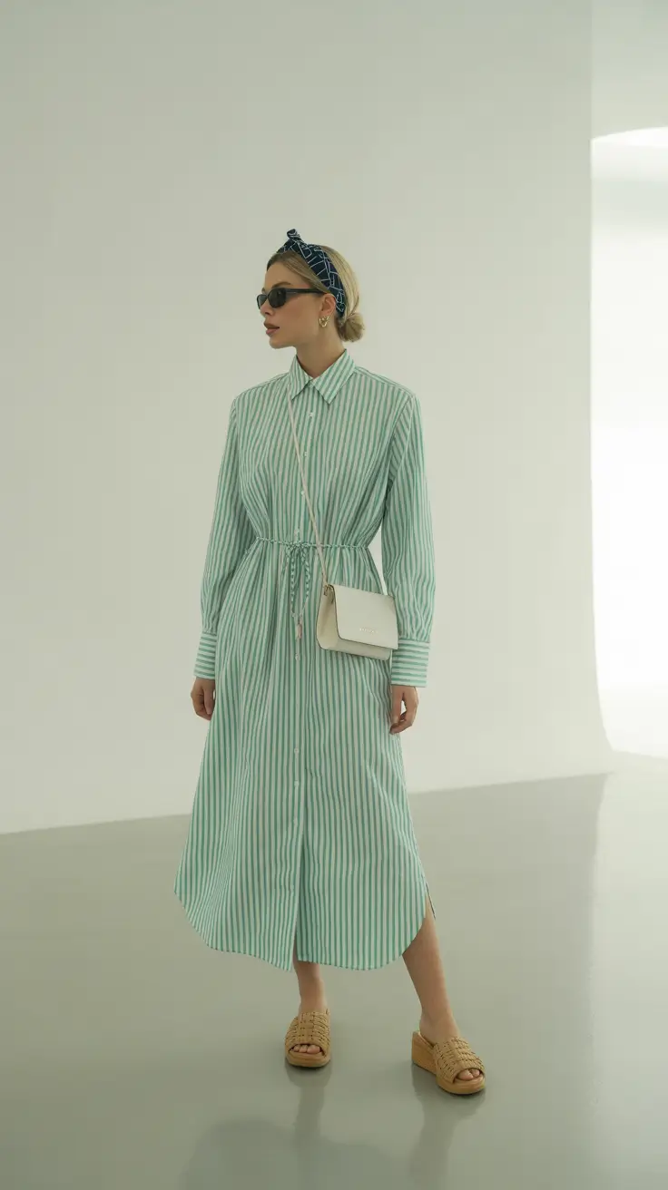 bohemian spring vacation outfits 2026 Soft Stripes and Easy Shapes for Quiet Days