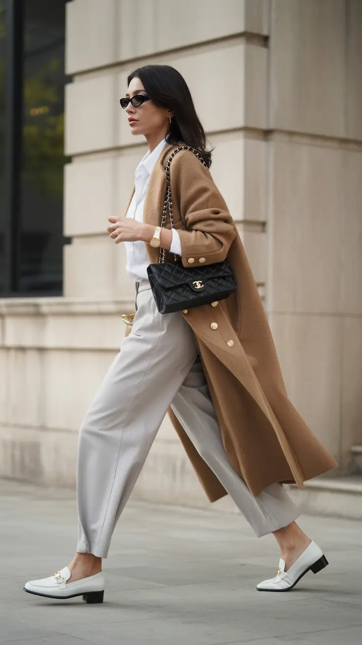 business casual spring office outfits 2026 Classic Trench Energy With Office-Ready Ease