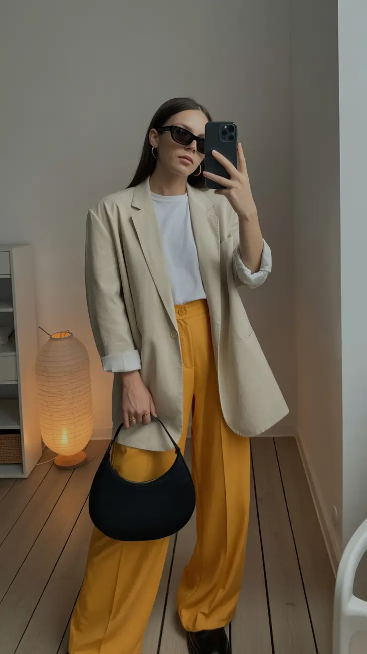 business casual spring outfits for 2026+Sunset Shades with Elevated Neutrals