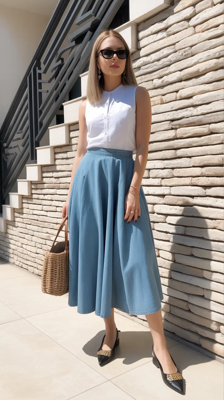 business spring work outfits 2026+Breezy Retro for Office Days in the Sun