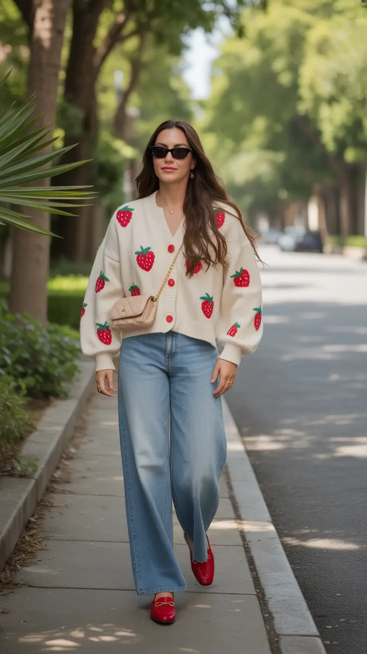 casual spring outfits for weekends 2026 Playful Cardigans for Relaxed Spring Walks