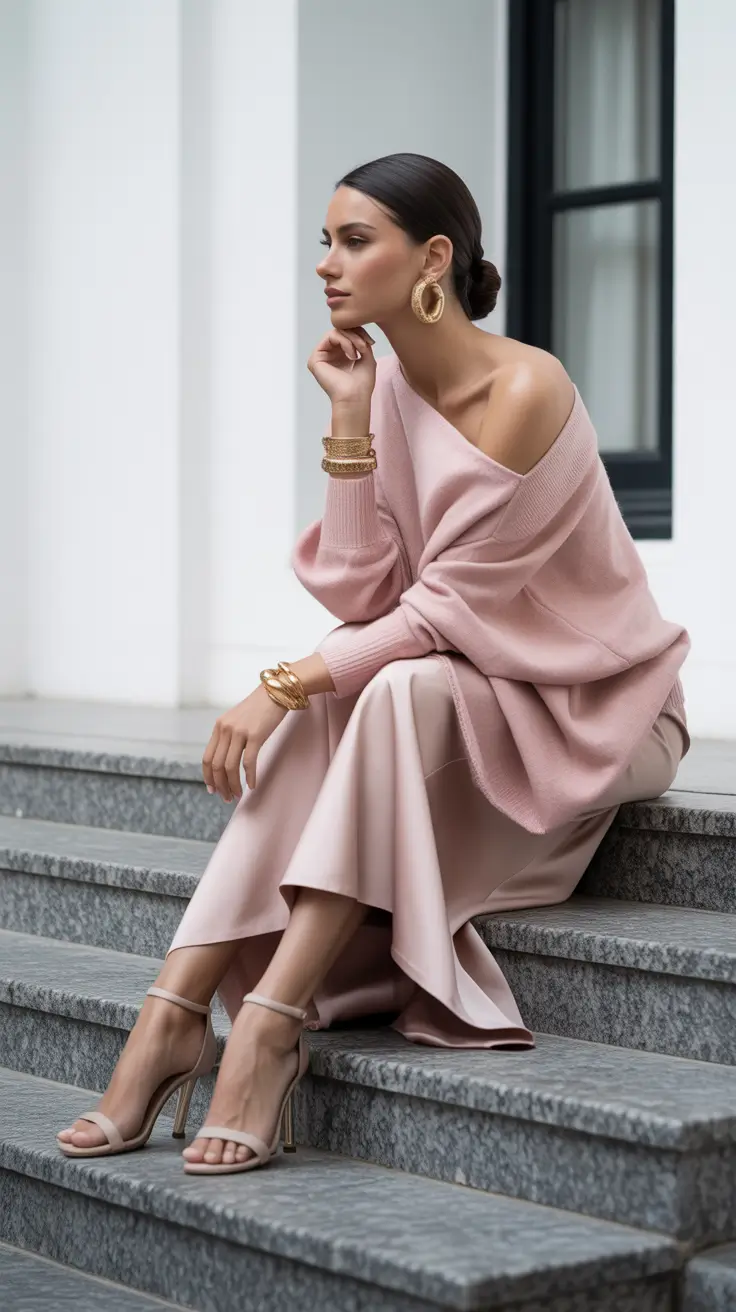 casual spring outfits for weekends 2026 Monochrome Comfort With a Polished Finish