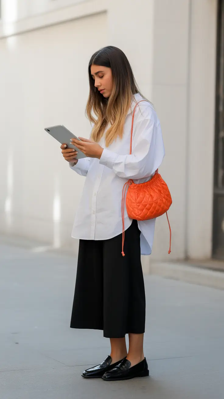 casual spring workwear 2026 Minimal contrast with functional charm