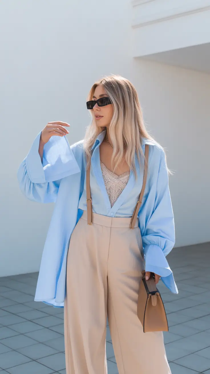 casual spring workwear 2026 Light layers and spring proportions