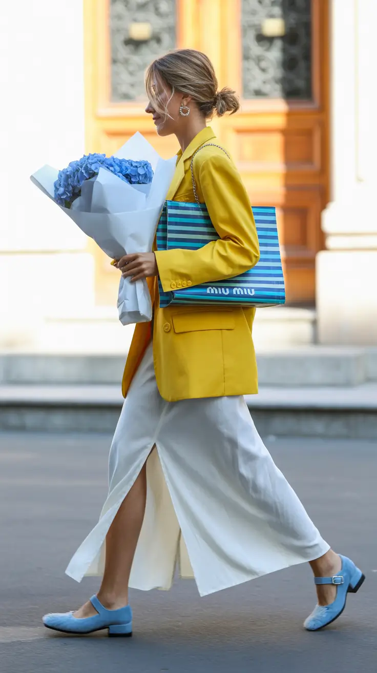 comfy spring transition outfits 2026 choices Sunny Tailoring With a Feminine Twist