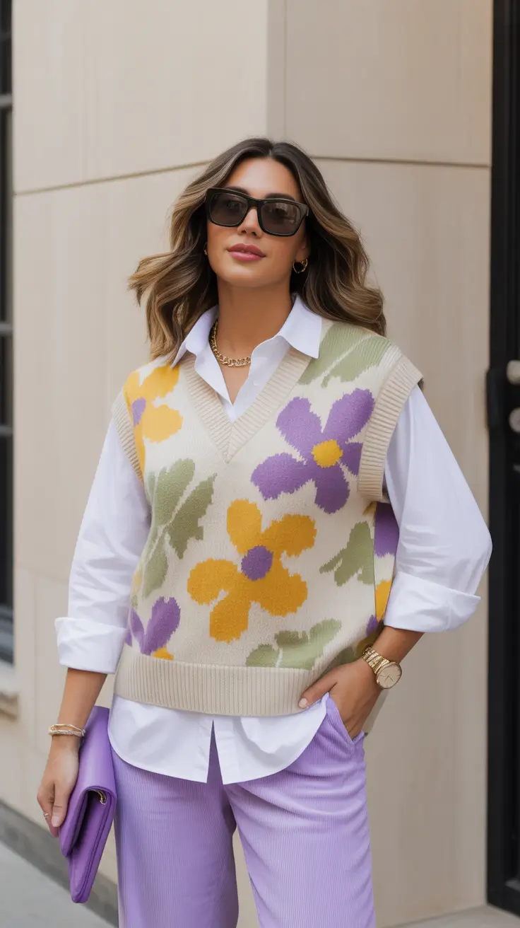comfy spring transition outfits 2026 choices Playful Color With Classic Foundations