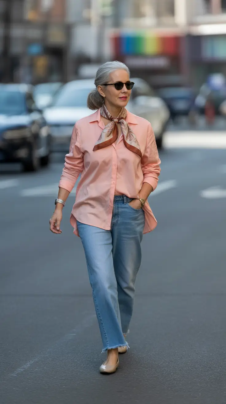 cozy spring outfits for women over 50 2026 Casual Denim That Grows With You