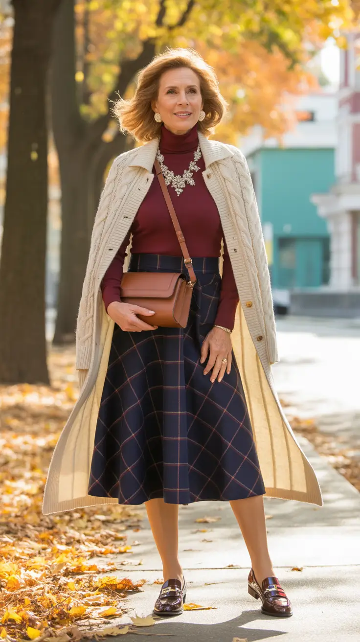 cozy spring outfits for women over 50 2026 Classic Knitwear With a Feminine Twist