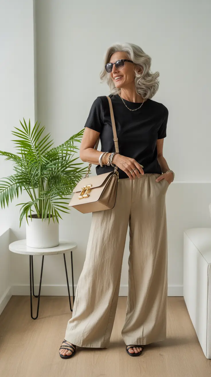 cozy spring outfits for women over 50 2026 Minimalist Comfort With a Modern Silhouette