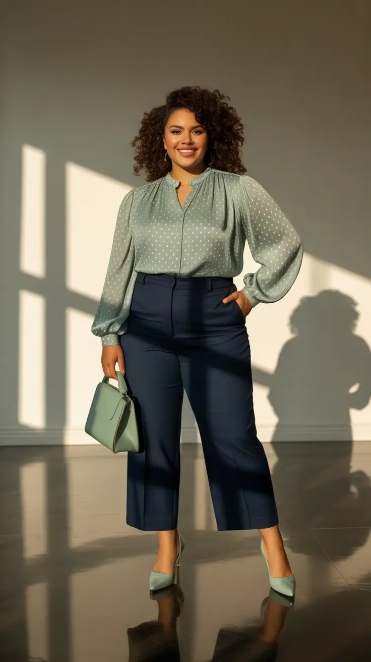 cute plus size spring outfits for women 2026 Soft Blouses That Bring Polish Back Into the Day