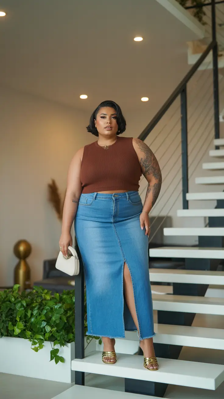 cute plus size spring outfits for women 2026 Denim That Feels Grown, Not Basic