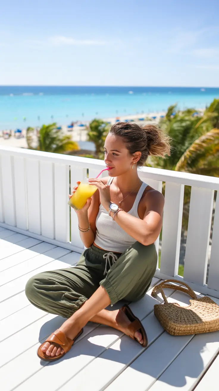 cute spring beach outfits for 2026 Relaxed Resort Comfort with Utility Appeal