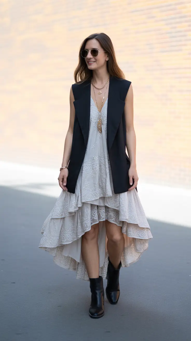 cute spring boho outfits 2026 Urban Boho with a Modern Edge