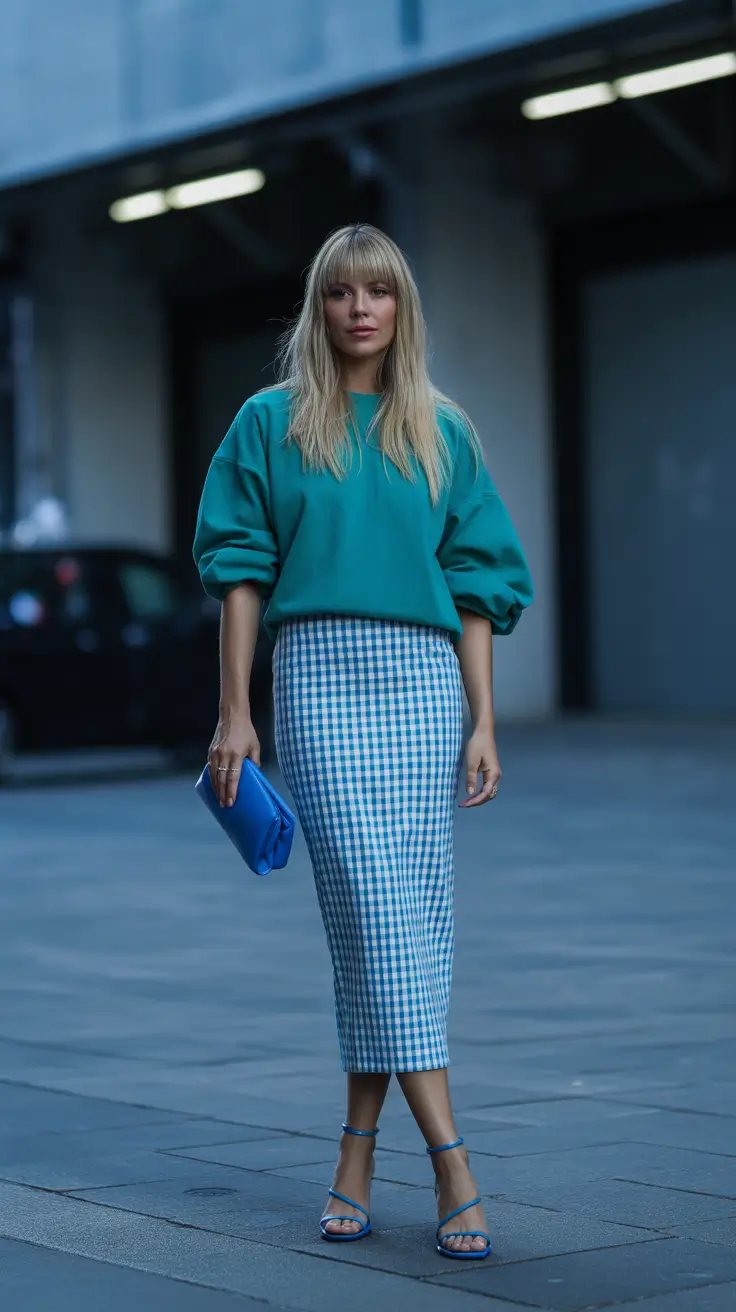 cute spring fashion outfits for 2026 Playful Color Pairing with Clean Lines