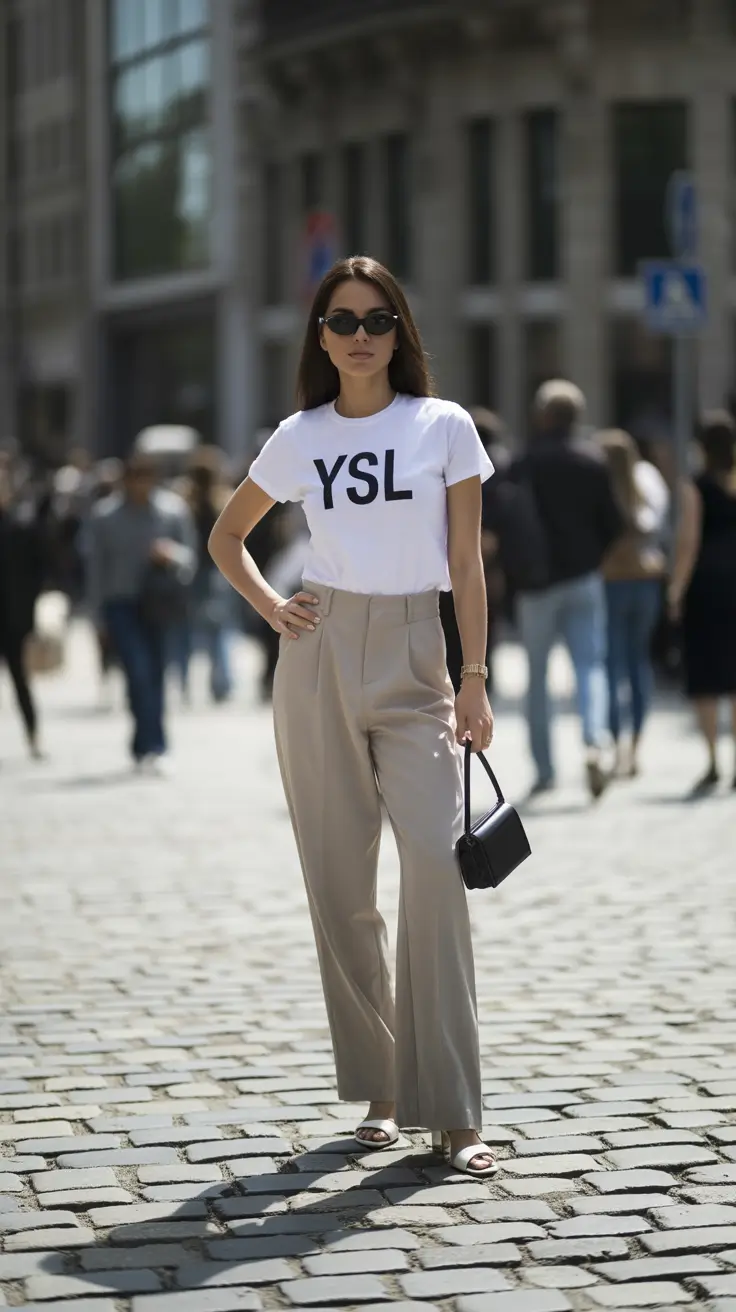 cute spring fashion outfits for 2026 Minimal Logo Dressing Done Right