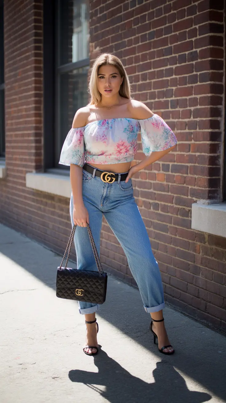 cute spring outfits with tops 2026 Soft Florals With a City Attitude