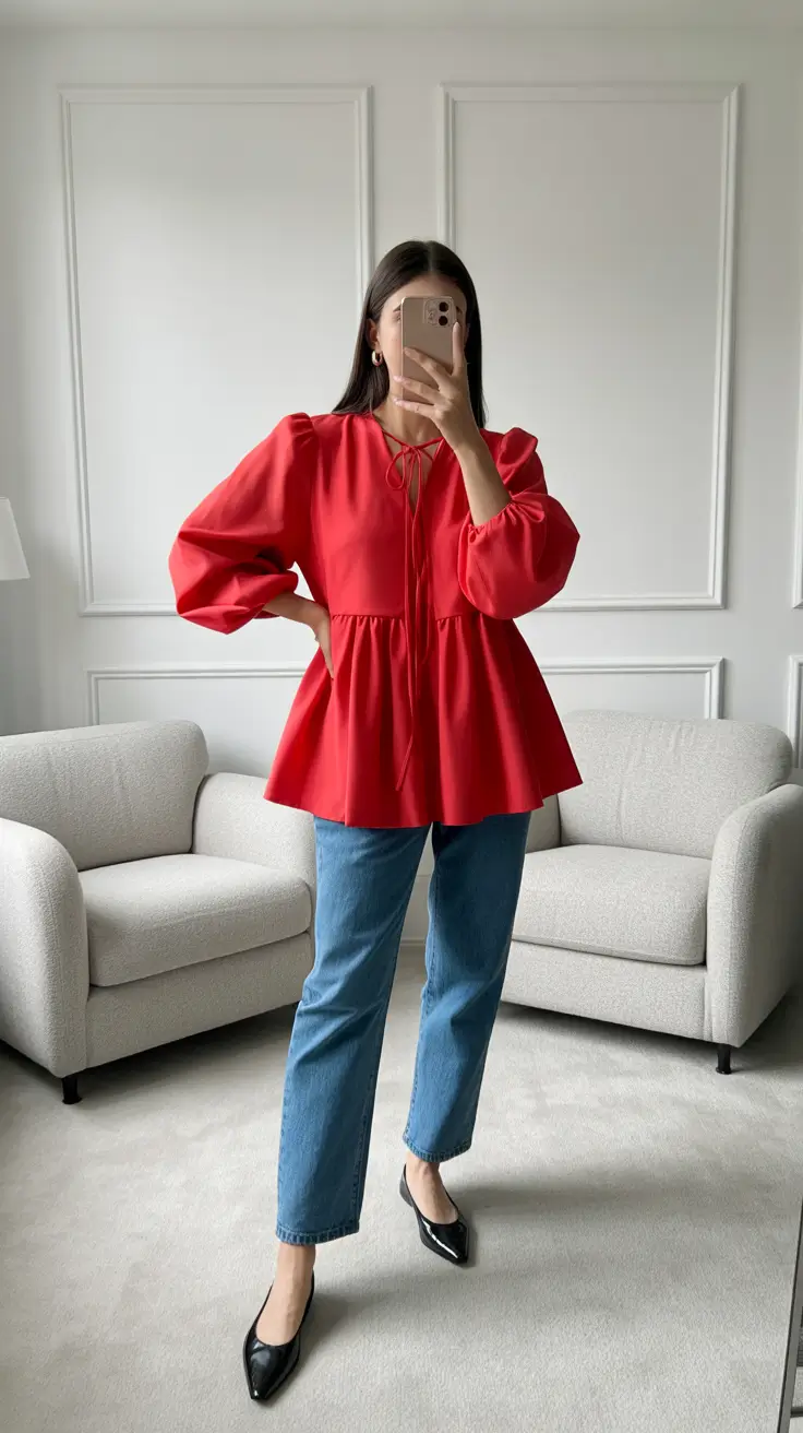 cute spring outfits with tops 2026 Statement Peplum Tops That Carry the Outfit