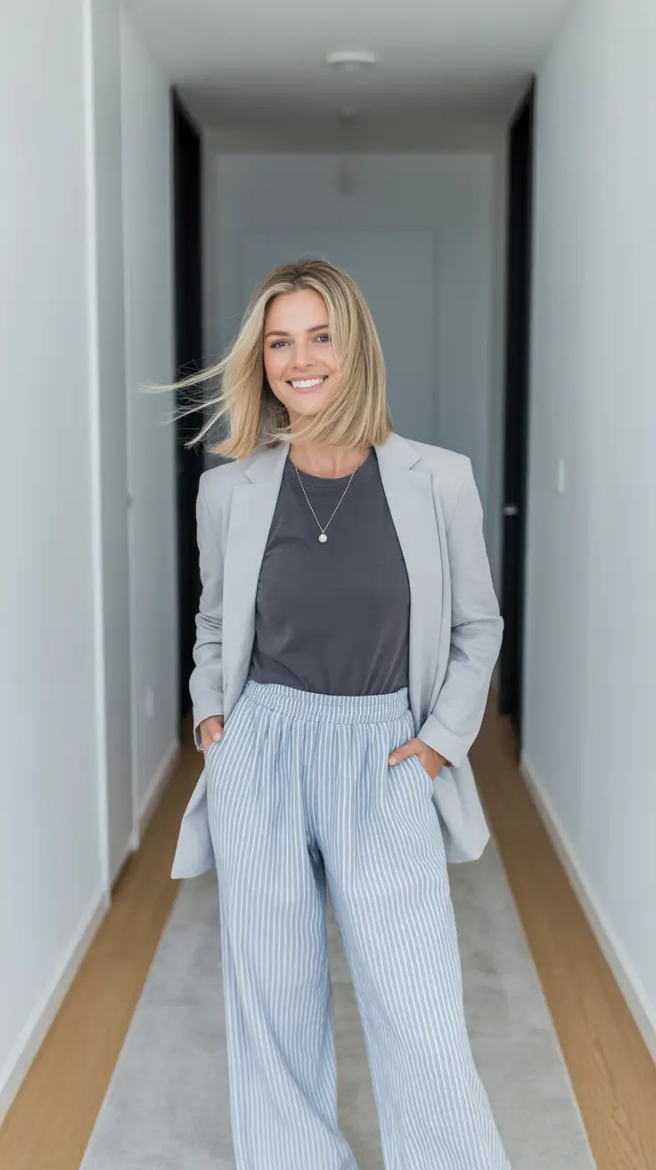 daytime spring outfits for women over 30 2026 Relaxed Tailoring That Still Feels Polished